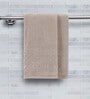 Beige 100% Cotton Solid 550 GSM Hand Towels (Set of 2)