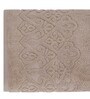 Beige 100% Cotton Solid 550 GSM Hand Towels (Set of 2)