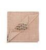 Beige 100% Cotton Patterned 650 GSM 4 Pcs Bath Towels