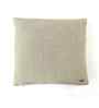 Beige 100% Cotton Square Check 16X16 Inches Knitted Cushion Cover