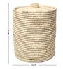 Beige 100% Dry Grass 14x14 Inches Laundry Basket