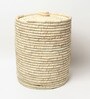 Beige 100% Dry Grass 14x14 Inches Laundry Basket