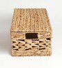 Beige  Seagrass Solid 12.99 x 8.66 Inches Storage Basket