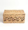 Beige  Seagrass Solid 12.99 x 8.66 Inches Storage Basket