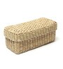 Beige  Seagrass Solid 9.4 x 3.94 Inches Storage Basket