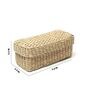Beige  Seagrass Solid 9.4 x 3.94 Inches Storage Basket