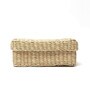 Beige  Seagrass Solid 9.4 x 3.94 Inches Storage Basket
