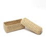 Beige  Seagrass Solid 9.4 x 3.94 Inches Storage Basket