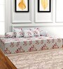 Beige 144 TC Cotton 6 Piece Diwan Set