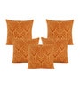 Rust Patterned 160 TC Polyester (Set of 6) Diwan Sets