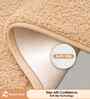 Beige Microfiber 40x60 cm Anti-Skid Bathroom Mat