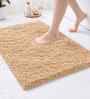 Beige Microfiber 40x60 cm Anti-Skid Bathroom Mat