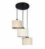 Kria Beige Bamboo Cluster Hanging Light
