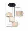 Kria Beige Bamboo Cluster Hanging Light