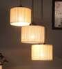 Kria Beige Bamboo Cluster Hanging Light