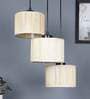 Kria Beige Bamboo Cluster Hanging Light