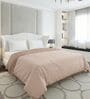 Beige 50% COTTON, 50% POLYESTER Solid 90 GSM King Bed Comforter
