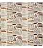 Beige Abstract 144 TC Cotton Queen Sized Bedsheet Bedsheet 2 Pillow Prime Collection