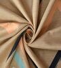 Beige Abstract 160TC Microfibre Double Bedsheet with 2 Pillow Covers