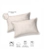 Beige Abstract 220 Tc Cotton Super King Bedsheet With 2 Pillow Covers