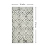 Beige Abstract 3 ft x 5 ft Machine Made Carpet