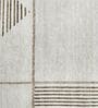 Beige Abstract 3 ft x 5 ft Machine Made Carpet