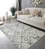 Beige Abstract 3 ft x 5 ft Machine Made Carpet