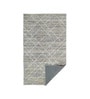 Beige Abstract 5 ft x 7 ft Machine Made Carpet