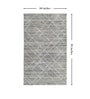 Beige Abstract 5 ft x 7 ft Machine Made Carpet