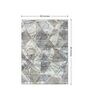 Beige Abstract Microfibre 5 ft X 7 ft Machine Made Carpet