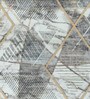 Beige Abstract Microfibre 5 ft X 7 ft Machine Made Carpet