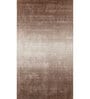 Beige Abstract Nylon 6 ft X 9 ft Hand Woven Carpet