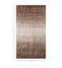 Beige Abstract Nylon 6 ft X 9 ft Hand Woven Carpet