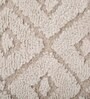 Beige Abstract Polyester 3 x 5 Feet Machine Made Carpet