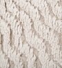 Beige Abstract Polyester 3 x 5 Feet Machine Made Carpet