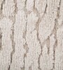 Beige Abstract Polyester 3 x 5 Feet Machine Made Carpet