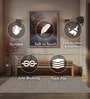 Beige Abstract Polyester 4 x 6 Feet Machine Made Carpet
