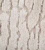 Beige Abstract Polyester 4 x 6 Feet Machine Made Carpet