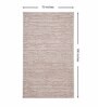 Beige Abstract Polyester 6 x 9 Feet Machine Made Carpet