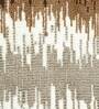 Beige Abstract Polyester AntiSkid Bathmat