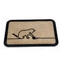 Beige Abstract Polypropylene 24x16 Inches Max Absorbant Bath Mat