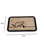 Beige Abstract Polypropylene 24x16 Inches Max Absorbant Bath Mat
