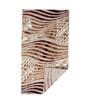 Beige Abstract Polypropylene 4 ft X 6 ft Machine Made Carpet