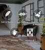 Beige Abstract Polypropylene 4 ft X 6 ft Machine Made Carpet
