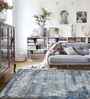 Beige Abstract Polypropylene 5 ft x 7 ft Machine Made Carpet