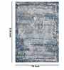 Beige Abstract Polypropylene 5 ft x 7 ft Machine Made Carpet