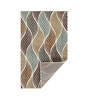 Beige Abstract Polypropylene 6 ft x 9 ft Machine Made Carpet