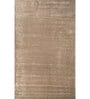 Beige Abstract Viscose 4 ft X 6 ft Hand Tufted Rectangle Carpet