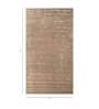Beige Abstract Viscose 4 ft X 6 ft Hand Tufted Rectangle Carpet