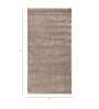 Beige Abstract Viscose 5 ft X 8 ft Hand Tufted Rectangle Carpet